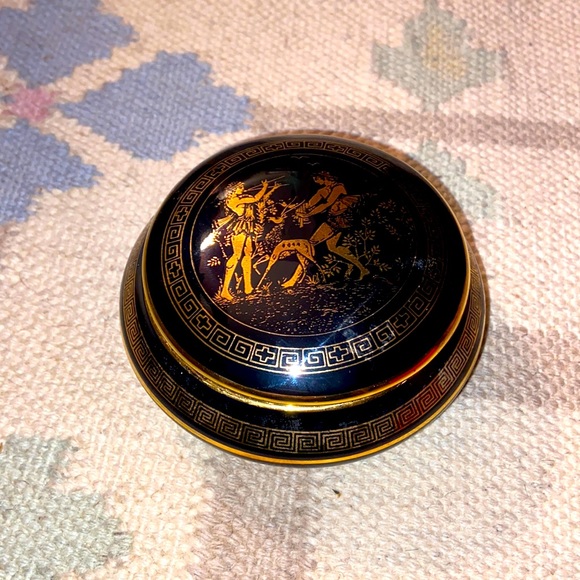 Fakiolas 24 K Gold hand made in greece black jewelry box Storage & Organization